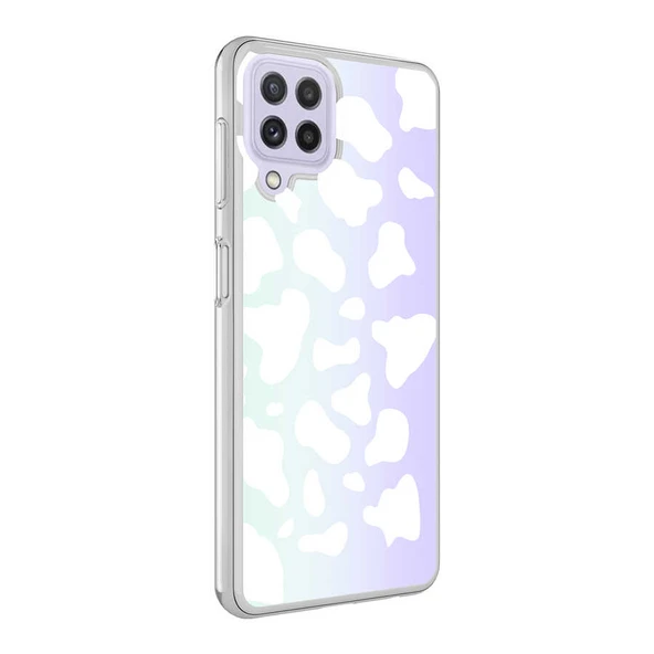 Galaxy M22 Kılıf Zore M-Blue Desenli Kapak ürün görseli 1