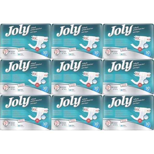 Joly Yetişkin Bezi Bel Bantlı M - Orta - Medium 270 Adet ürün görseli 1