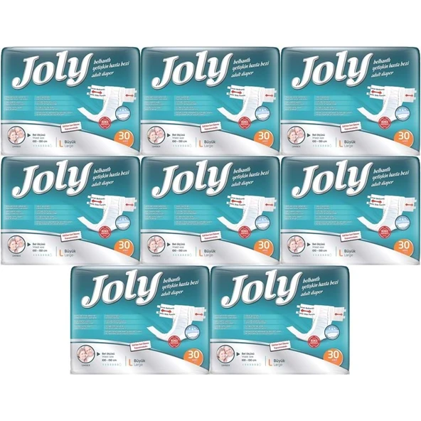 Joly Yetişkin Bezi Bel Bantlı L - Büyük - Large 240 Adet ürün görseli 1