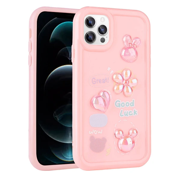 Apple iPhone 11 Pro Kılıf Kabartma Figürlü Parlak Zore Toys Silikon Kapak ürün görseli 1