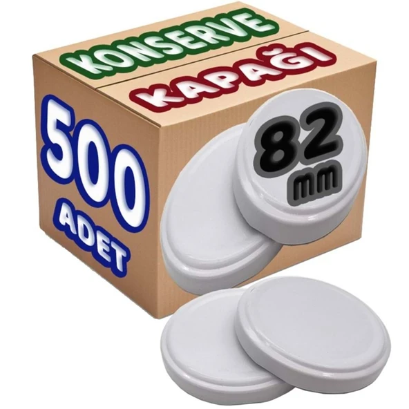 SBK Konserve Kavanoz Kapağı Büyük Standart (82mm) 500 Lü Set ürün görseli 1