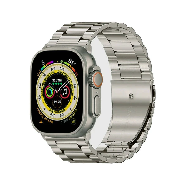 Apple Watch Ultra 49mm Zore KRD-93 Metal Kordon ürün görseli 1