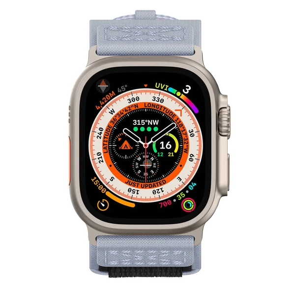 Apple Watch 7 45mm Zore KRD-99 Hasır Kordon - Resim 11
