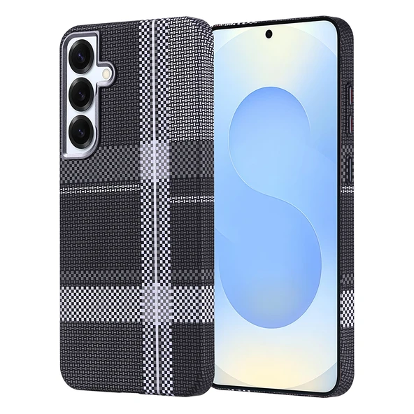 Galaxy S25 Plus Kılıf M-safe Şarj Özellikli Karbon Fiber Görünümlü Zore Nekst Kapak ürün görseli 1