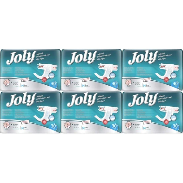 Joly Yetişkin Bezi Bel Bantlı M - Orta - Medium 180 Adet ürün görseli 1