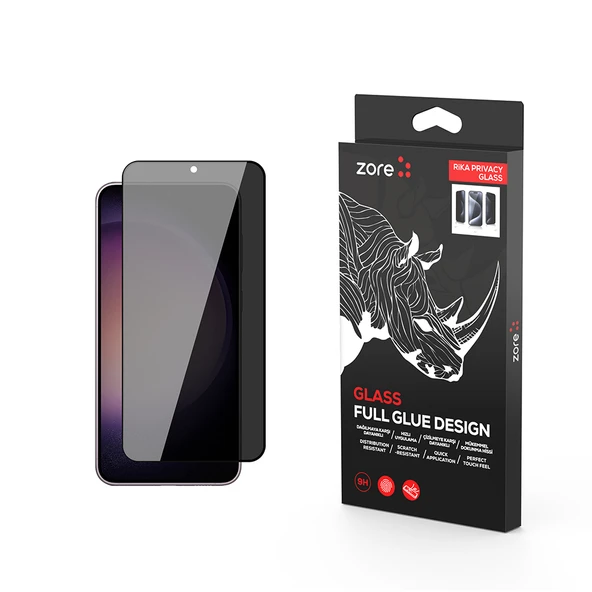 Galaxy S22 Zore Rika Premium Privacy Temperli Cam Ekran Koruyucu ürün görseli 1