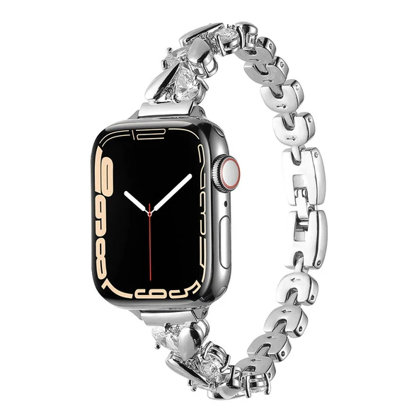 Apple Watch 7 45mm Zore KRD-103 Metal Kordon ürün görseli 1