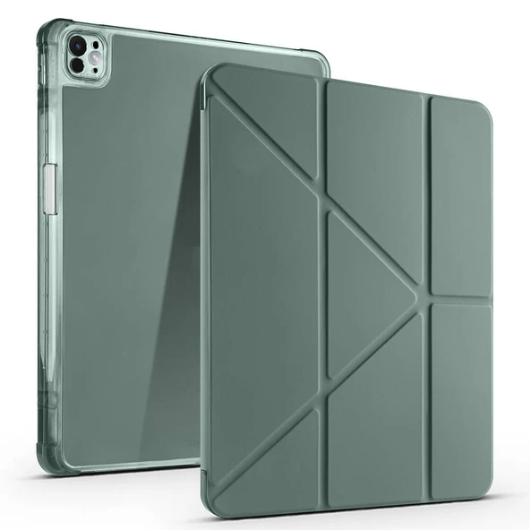 Apple iPad Air 13 2025 M3 Kılıf Zore Tri Folding Kalem Bölmeli Standlı Kılıf ürün görseli 1