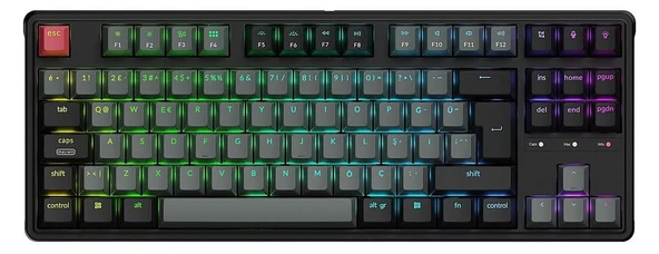 KEYCHRON C3 Pro 8k Qmk Kablolu Özel Mekanik Klavye Süper Kahverengi Switch (C3PX-H3Z-TR)  Klavye ürün görseli 1