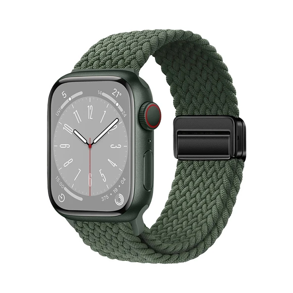 Apple Watch 40mm Zore KRD-134 Örgü Tasarımlı Hasır Kordon Strap Kayış ürün görseli 1