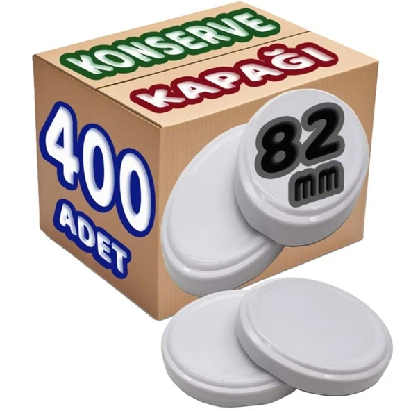 SBK Konserve Kavanoz Kapağı Büyük Standart (82mm) 400 Lü Set ürün görseli 1