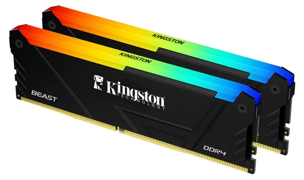 KINGSTON KF432C16BB2AK2/16TR Beast RGB DDR4-3200Mhz 16GB (2x8GB) C16 (16-18-18) 1.35V INTEL XMP  Bellek ürün görseli 1