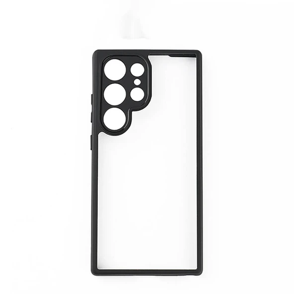 Galaxy S24 Ultra Kılıf Kamera Korumalı Şeffaf Arka Yüzey Zore New Roll Kapak ürün görseli 1