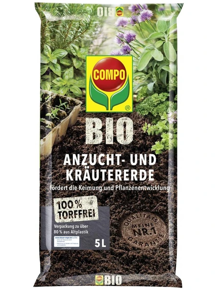 Compo 1422 Compo Organik Aromatik Ot ve Fide Toprağı 5l ürün görseli 1
