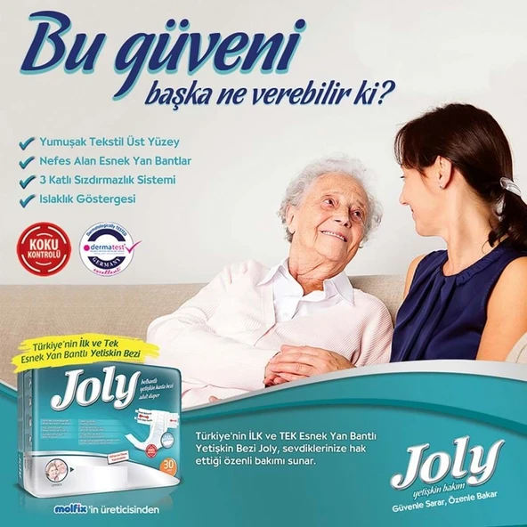 Joly Yetişkin Bezi Bel Bantlı M - Orta - Medium 150 Adet - Resim 4