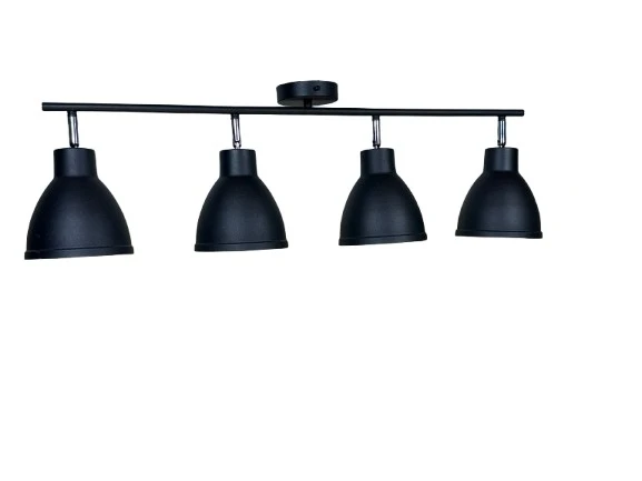 Rsylight Retro Siyah Dekoratif Rustik 180 Derece Hareketli Modern Spor 4 Lü Avize ürün görseli 1