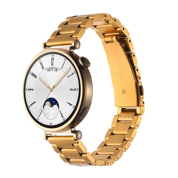 Huawei GT4 41mm Zore KRD-04 18mm Metal Kordon ürün görseli 1