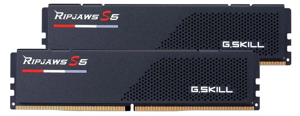 GSKILL Ripjaws S5 Siyah F5-6000J3636F32GX2-RS5K DDR5-6000Mhz 64GB (2X32GB) DUAL C36 (36-36-36-96) 1.35V  Bellek ürün görseli 1