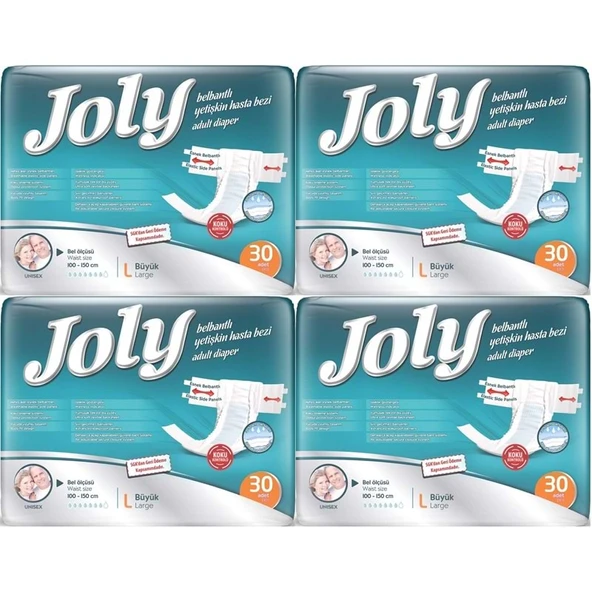 Joly Yetişkin Bezi Bel Bantlı L - Büyük - Large 120 Adet ürün görseli 1