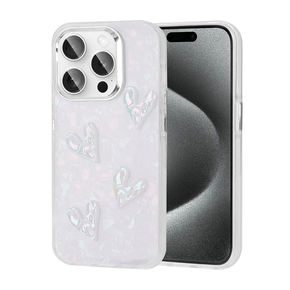 Apple iPhone 15 Pro Kılıf Kabartma Figürlü Parlak Zore Eralli Silikon Kapak ürün görseli 1