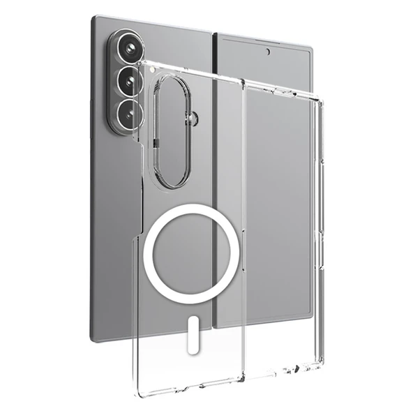 Galaxy Z Fold 7 Kılıf Kamera Korumalı M-safe Sert PC Zore Porto Kapak ürün görseli 1