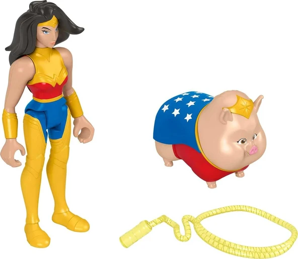 Fisher Price Imaginext Dc League Of Super Pets Kahramanlar Ve Hayvanlar Wonder Woman & Pb ürün görseli 1