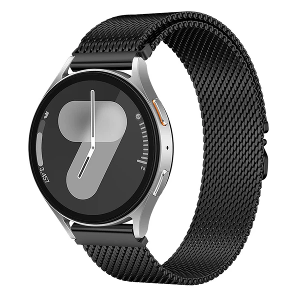Huawei Watch Fit 3 22mm Zore KRD-25 Metal Hasır Kordon ürün görseli 1