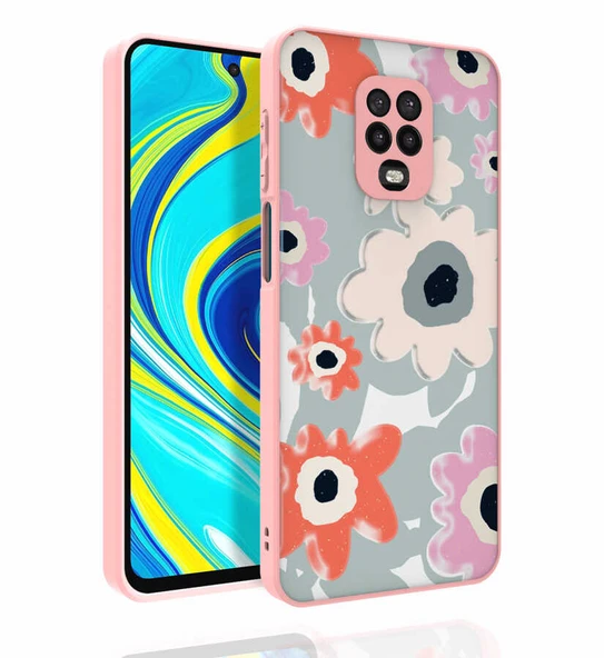 Xiaomi Redmi Note 9S Kılıf Desenli Kamera Korumalı Parlak Zore Nora Kapak ürün görseli 1
