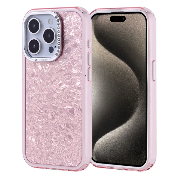 Apple iPhone 15 Pro Kılıf Taşlı Tasarımlı Zore Kapi Kapak ürün görseli 1