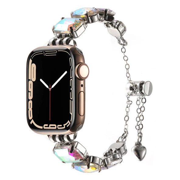 Apple Watch 44mm Zore KRD-115 Renkli Taş Tasarımlı Kordon ürün görseli 1
