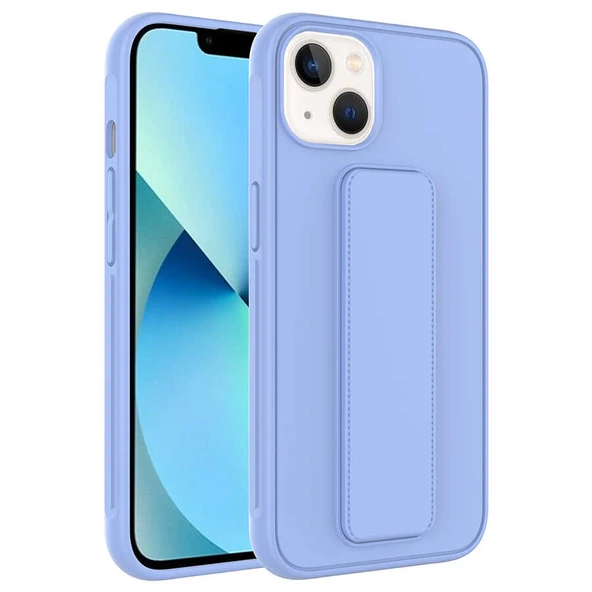 Apple iPhone 14 Plus Kılıf Zore Qstand Kapak - Resim 10