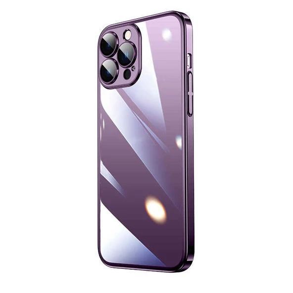 Apple iPhone 14 Pro Max Kılıf Sert PC Renkli Çerçeveli Zore Riksos Kapak ürün görseli 1
