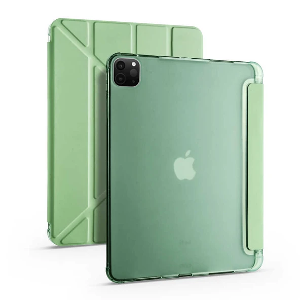 Apple iPad Pro 11 2020 (2.Nesil) Kılıf Zore Tri Folding Kalem Bölmeli Standlı Kılıf ürün görseli 1