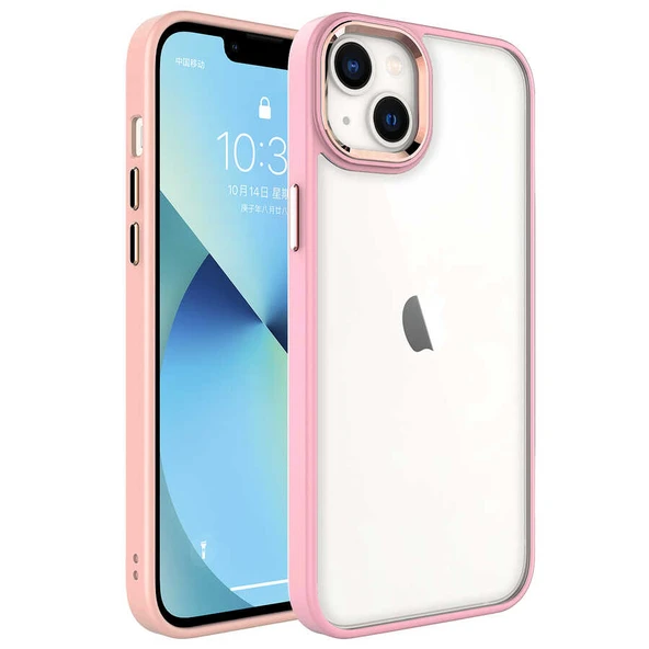 Apple iPhone 14 Kılıf Zore Krom Kapak - Resim 11