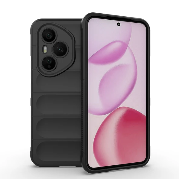 Honor 400 Pro Kılıf Esnek TPU Oyuklu Arka Yüzey Tasarımlı Zore Etnik Silikon Kapak ürün görseli 1