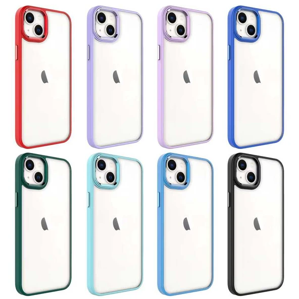 Apple iPhone 14 Plus Kılıf Zore Krom Kapak - Resim 5