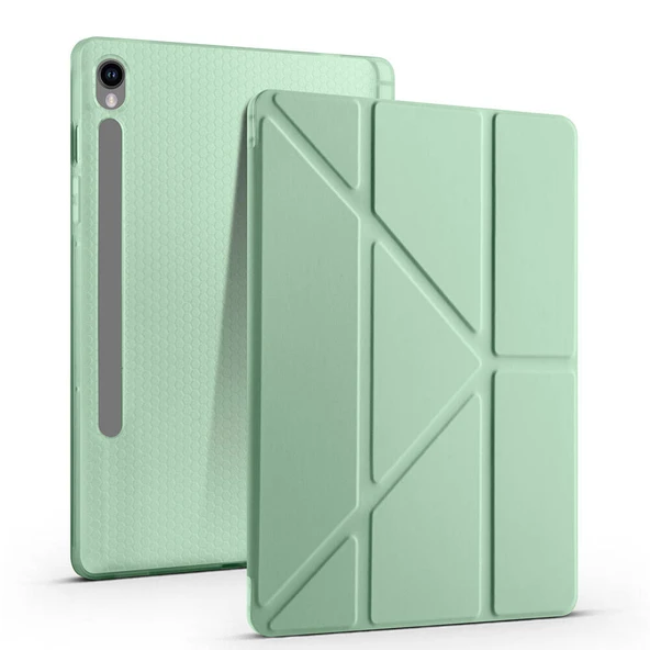 Galaxy Tab S10 Lite Kılıf Zore Tri Folding Kalem Bölmeli Standlı Kılıf ürün görseli 1
