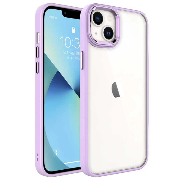 Apple iPhone 14 Plus Kılıf Zore Krom Kapak - Resim 9