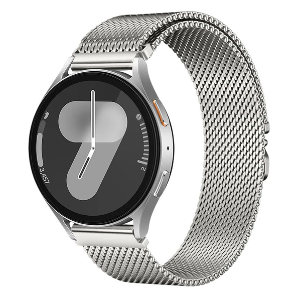 Gear S3 22mm Zore KRD-25 Metal Hasır Kordon ürün görseli 1