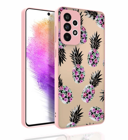 Galaxy A73 Kılıf Desenli Kamera Korumalı Parlak Zore Nora Kapak ürün görseli 1