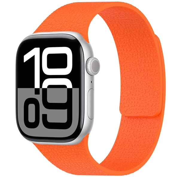 Apple Watch 10 46mm Zore KRD-136 Kabartma Desenli Silikon Kordon ürün görseli 1