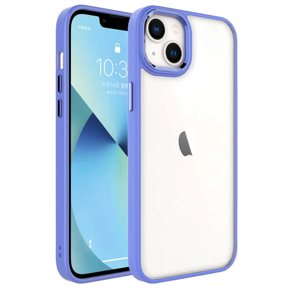 Apple iPhone 14 Plus Kılıf Zore Krom Kapak - Resim 7