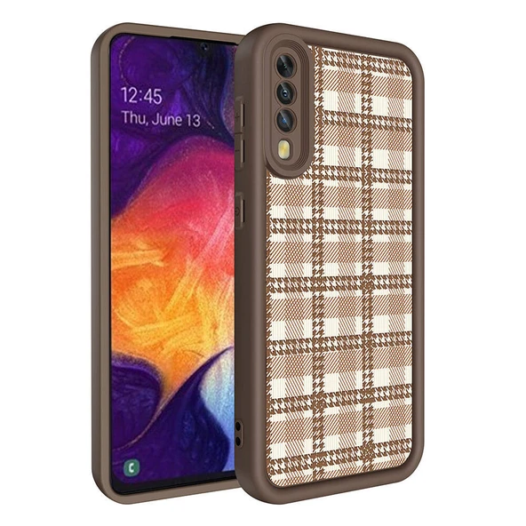 Galaxy A70 Kılıf Kamera Korumalı Baskılı Arka Yüzey Zore Klas Kapak ürün görseli 1