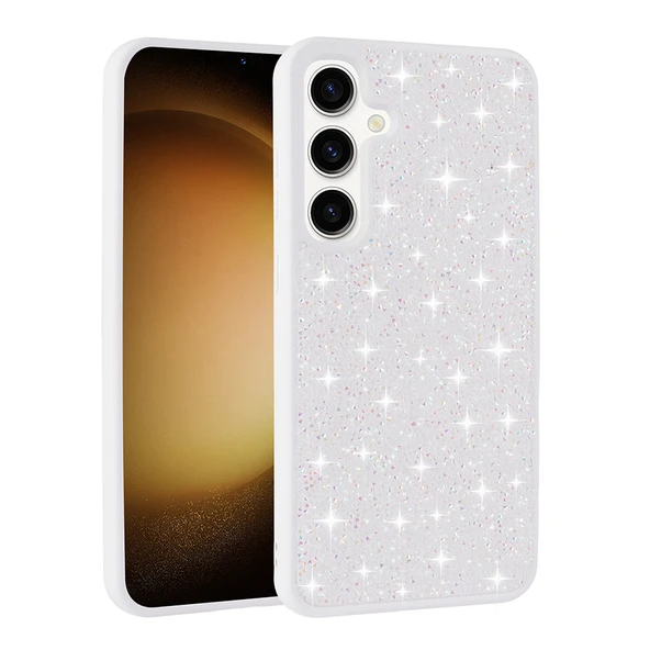 Galaxy S24 FE Kılıf Parlak Taşlı Tasarım Zore Pırlanta Kapak ürün görseli 1
