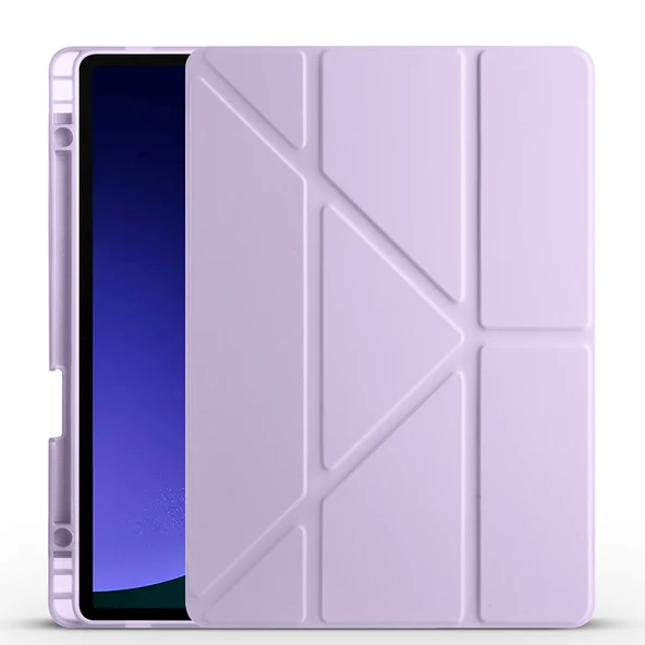 Galaxy Tab S10 FE Kılıf Zore Tri Folding Kalem Bölmeli Standlı Kılıf ürün görseli 1