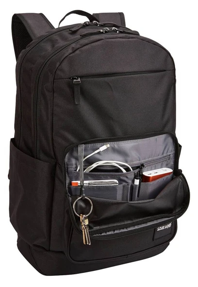 CASE LOGIC CA.CCAM4216BLK Query Notebook Sırt Çantası, 29L , Black  Çanta - Resim 7