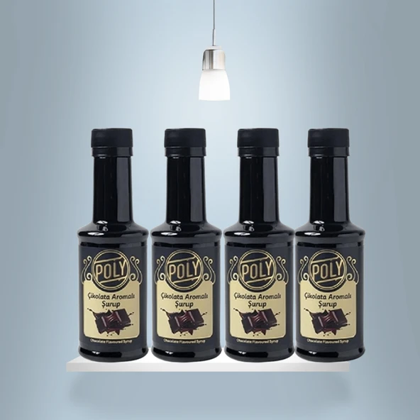 POLY ÇİKOLATALI KAHVE ŞURUBU 4X200ML. - Resim 2