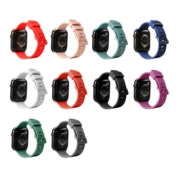 Apple Watch 44mm KRD-23 Silikon Kordon - Resim 2