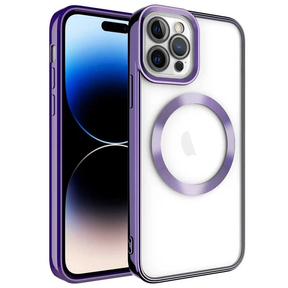 Apple iPhone 14 Pro Kılıf M-safe Wireless Şarj Özellikli Zore Setro Silikon ürün görseli 1