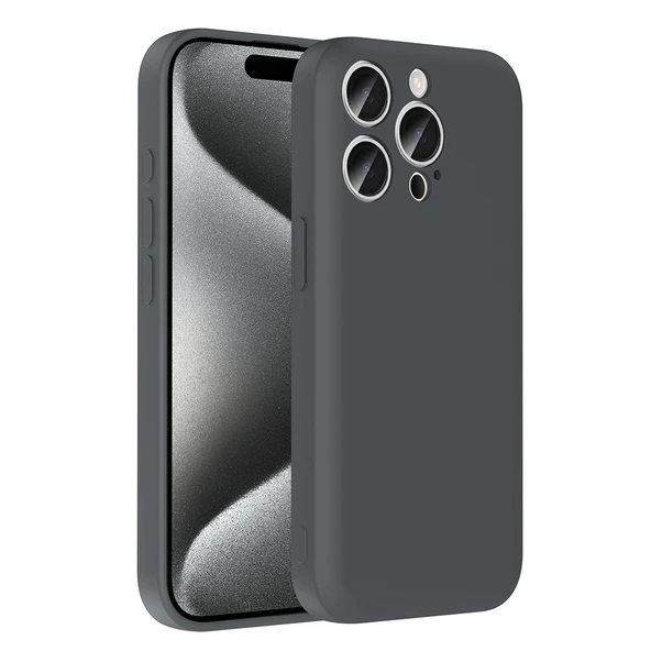 Apple iPhone 15 Pro Kılıf Kamera Korumalı Kartlık Hazneli Zore Vitra Kapak ürün görseli 1